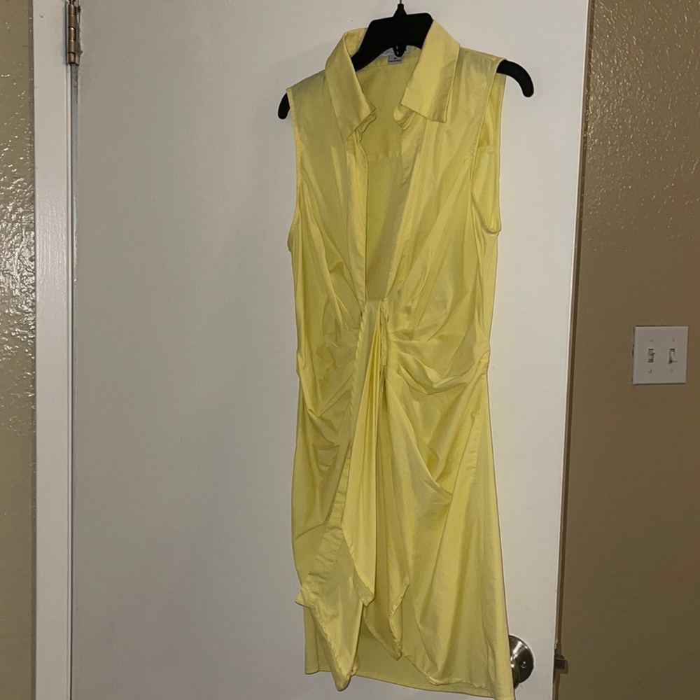 Yellow fashion nova dress size medium